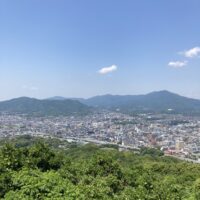 天拝山の山頂からの