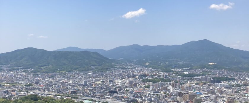 天拝山の山頂からの